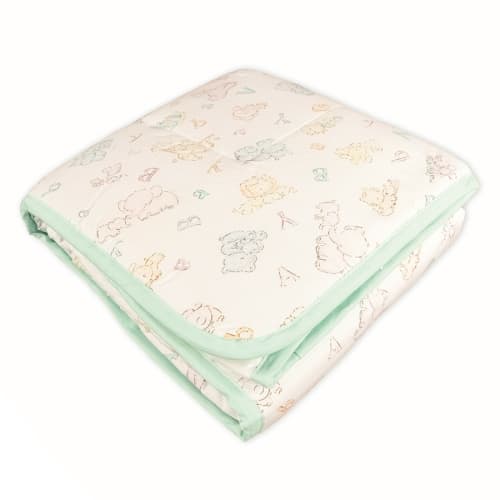 Crib  Quilted Blanket, Polyester Fiberfill, 50/50 Blended Fabric, 32x42, Baby Print